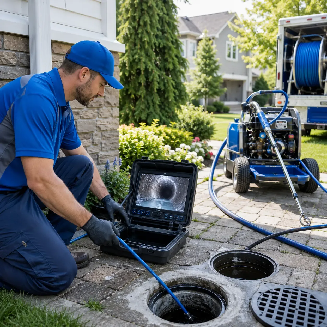 Outdoor drain cleaning professionals serving East Dubuque, IL
